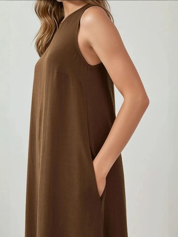 Abito 'Linen Feel' di Hiccup in marrone