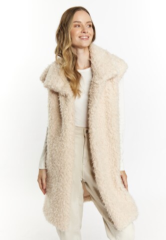 Gilet DreiMaster Vintage en beige : devant