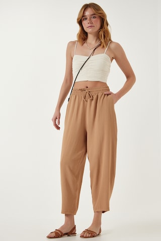 Happiness İstanbul Barrel Nadrág - bézs