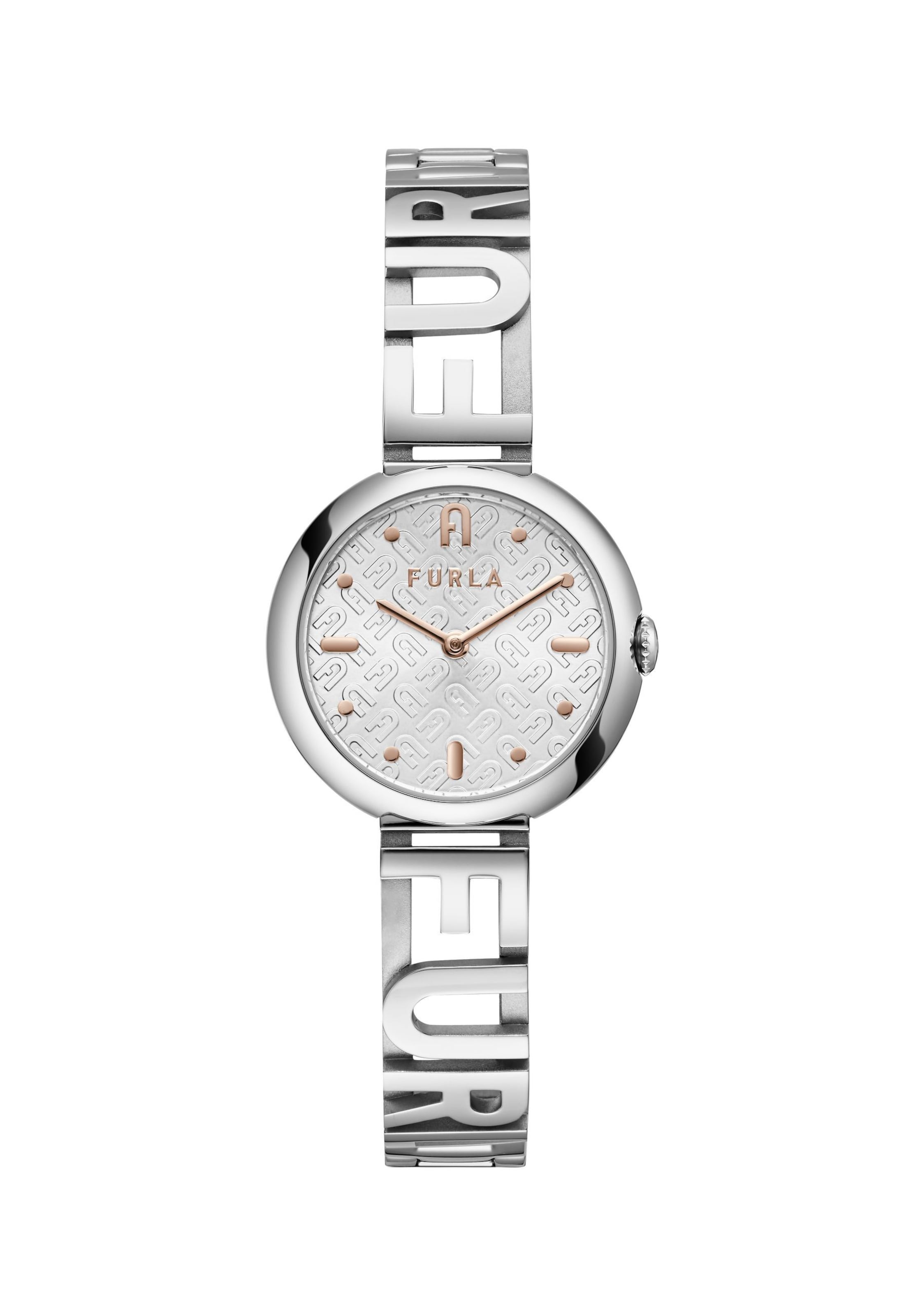 FURLA Analog Watch in Silver: front