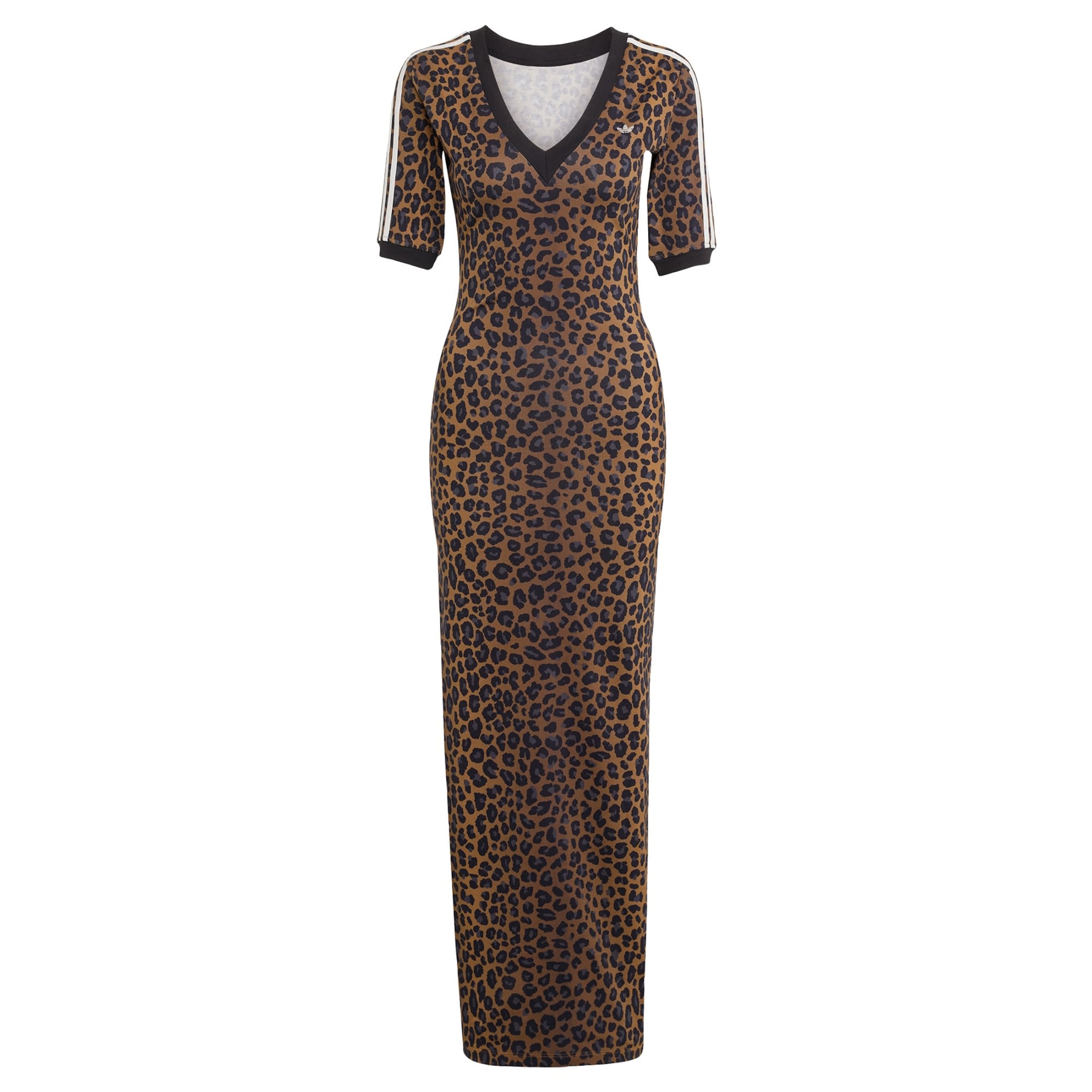 ADIDAS ORIGINALS - Vestido 'Leopard V-Neck Maxi' en marrón: frente