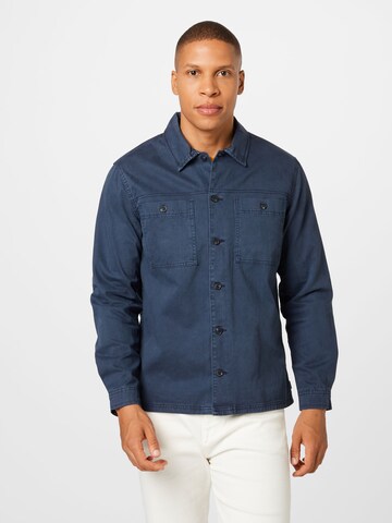 Coupe regular Chemise BLEND en bleu : devant
