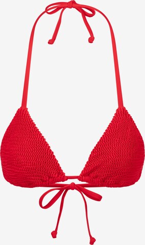 Moda Minx Bikini Top in Red: front