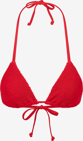 Moda Minx Triangel Bikinitop in Rood: voorkant