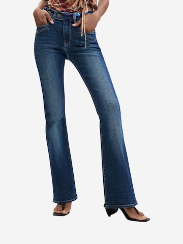 Desigual Wide leg Jeans 'DENIM_HIPBEL 26WWDD21' in Blauw: voorkant