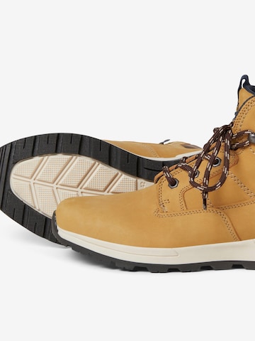 JACK & JONES Lace-Up Boots 'GATES' in Beige