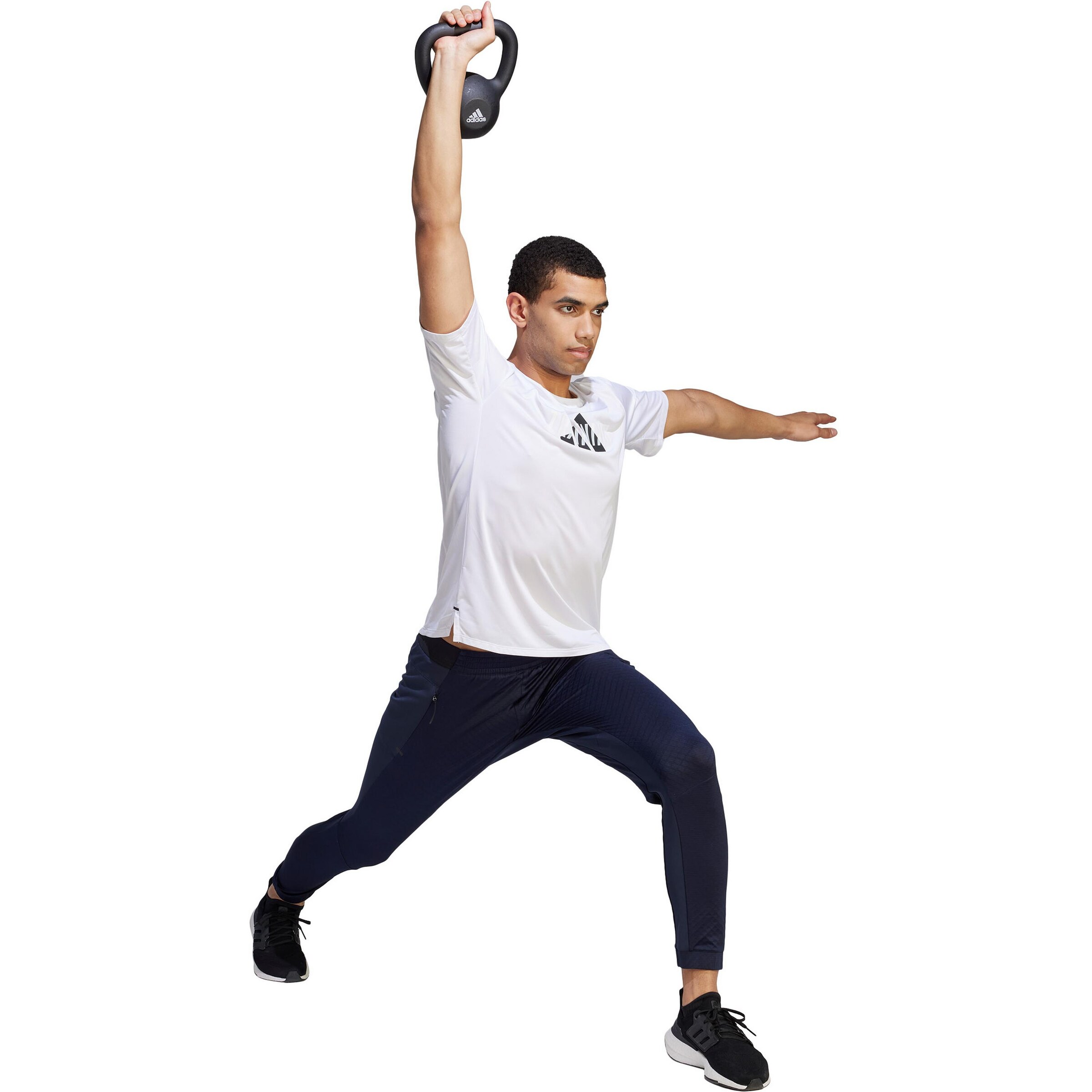 ADIDAS PERFORMANCE Slimfit Sporthose 'D4T' in Blau