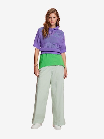 ESPRIT Wide Leg Cargohose in Grün