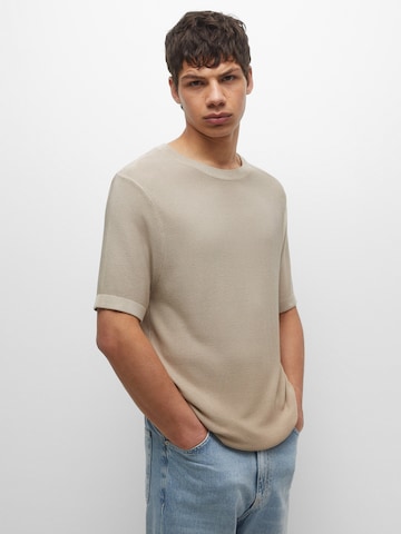 Pull&Bear Tričko – hnědá: přední strana