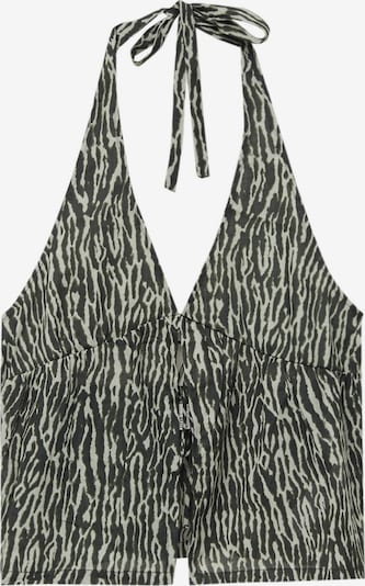 Top pe XS Pull&Bear pe kaki / negru / alb, Vizualizare produs
