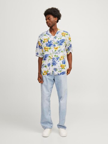 JACK & JONES Comfort fit Overhemd 'JJEJeff' in Wit