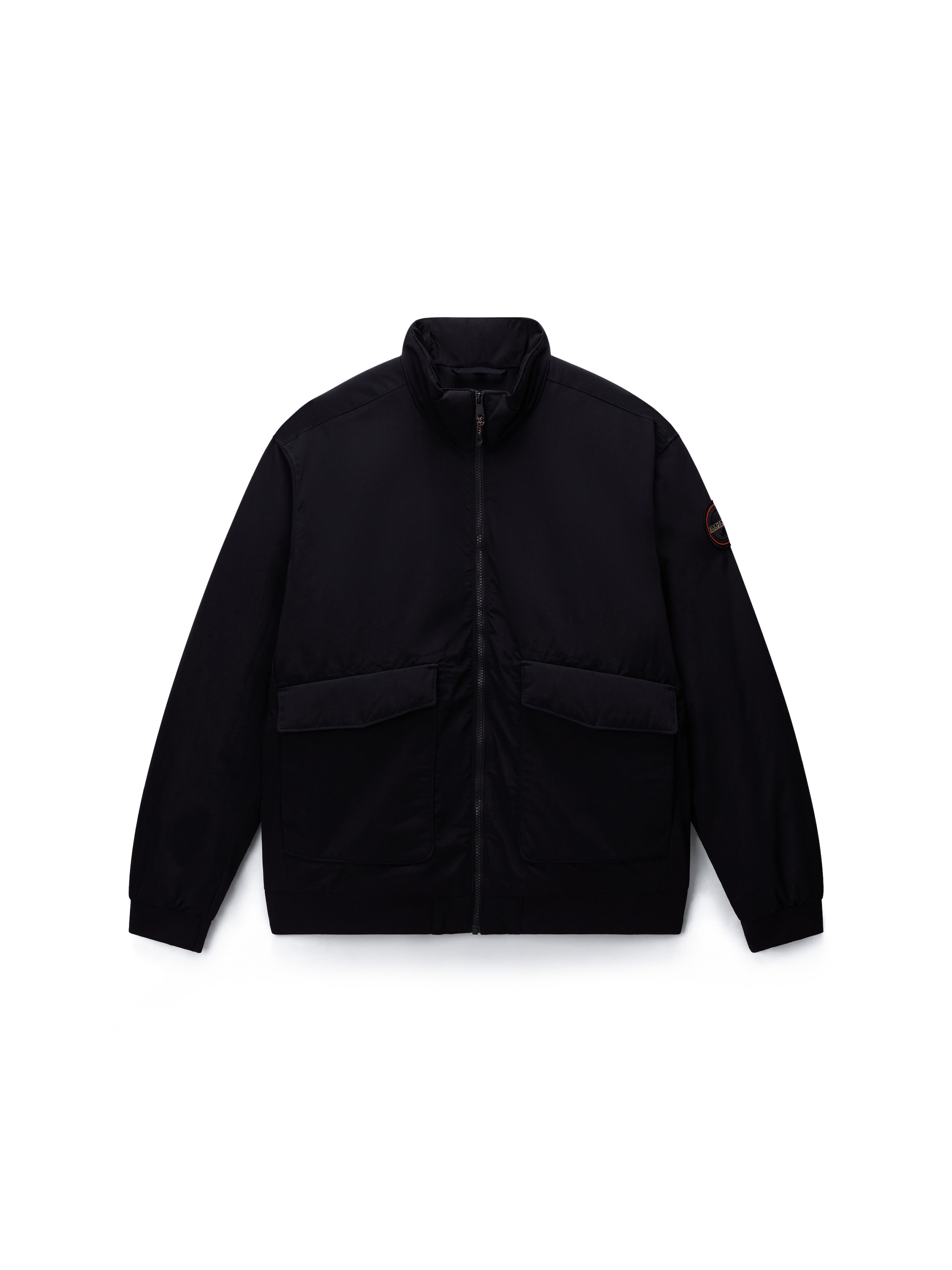 NAPAPIJRI Φθινοπωρινό και ανοιξιάτικο μπουφάν 'A-Giovi' σε μαύρο: μπροστά