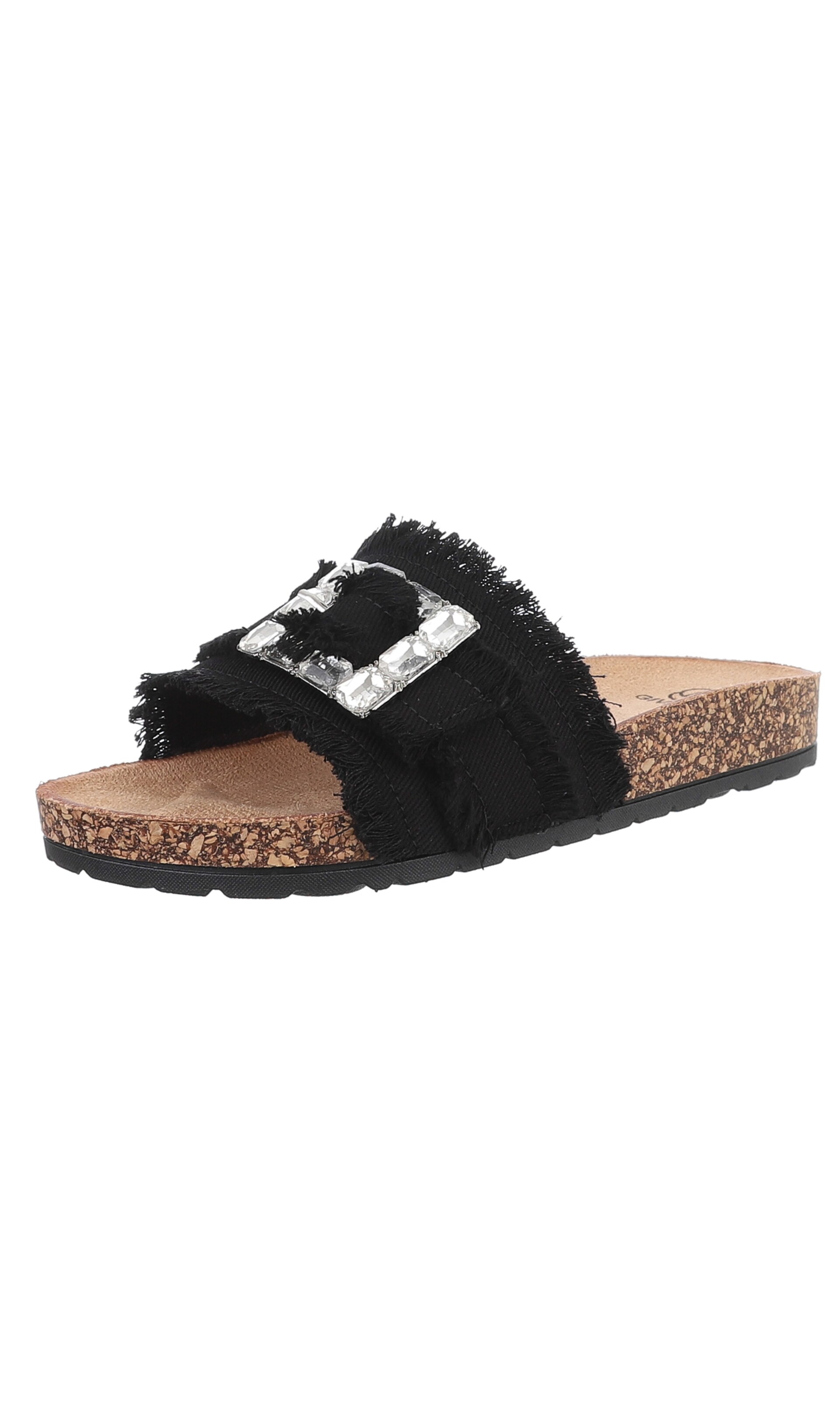 Ital-Design Mules in Black: front
