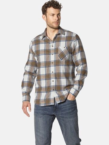 Coupe regular Chemise 'Saltinora' BABISTA en marron : devant
