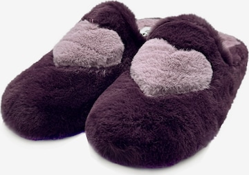 thies Pantolette 'thies 1856 ® Rec Heart Slipper Love' in Rot: Vorderseite