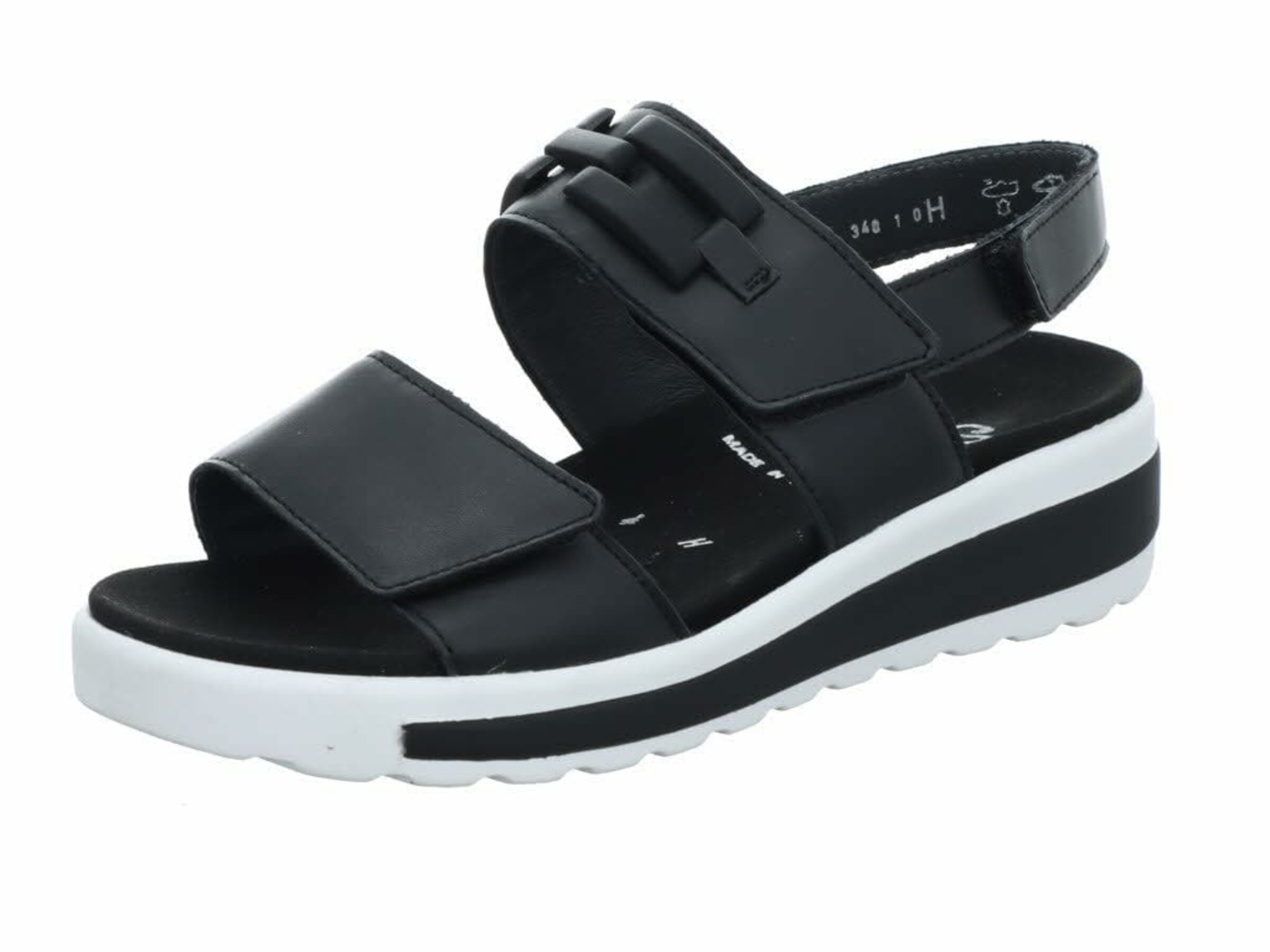 SEMLER Sandale in Schwarz: Vorderseite