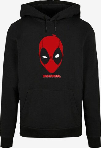 ABSOLUTE CULT Sweatshirt 'Deadpool - Mask' in Black: front