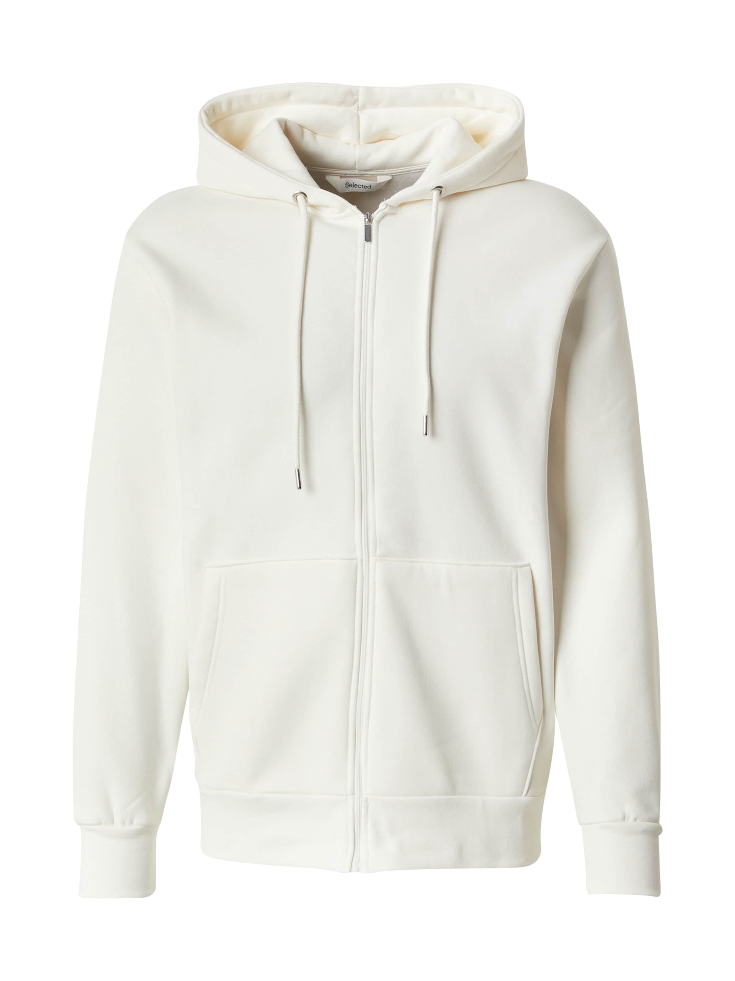 Giacca di felpa 'SLHDAN' di SELECTED in beige: frontale