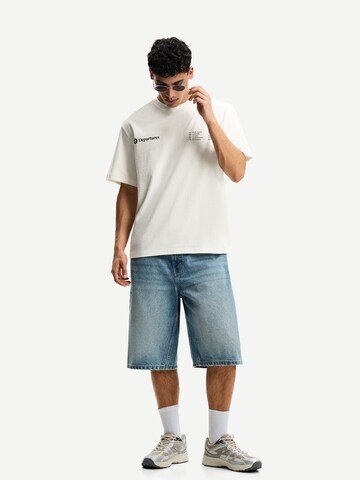 Bershka T-shirt i vit