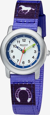 REGENT Uhr in Blau: Vorderseite