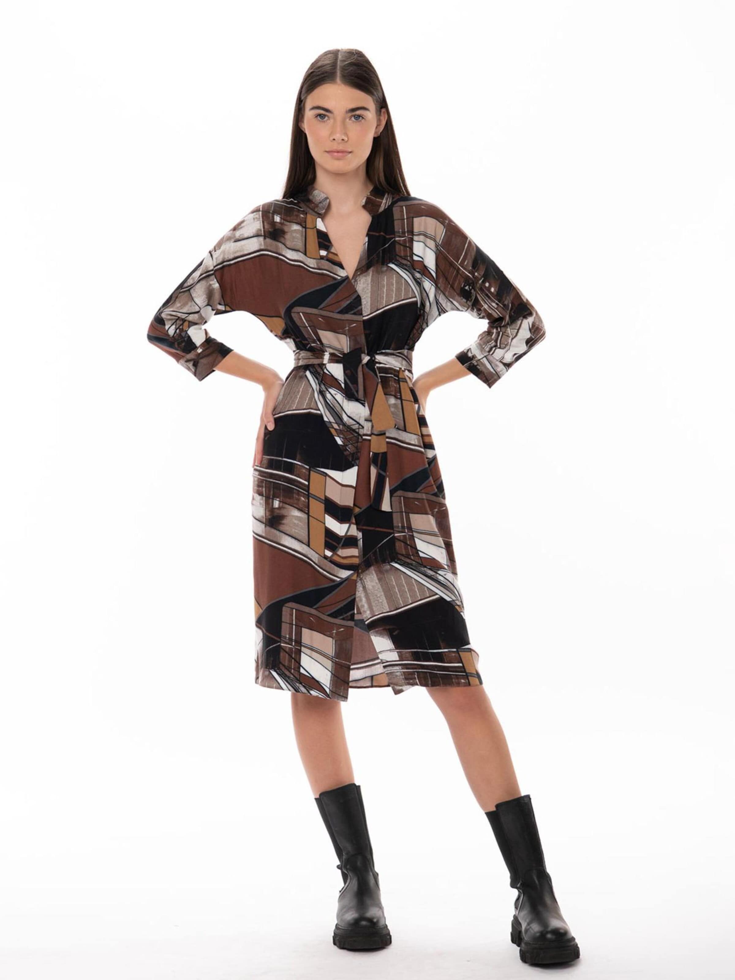 Abito camicia 'Anya' di Couture de Marie in marrone: frontale