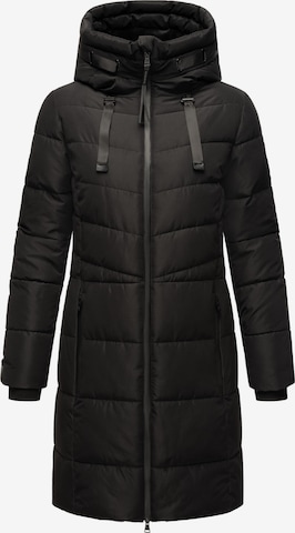 MARIKOO Winter coat 'Natsukoo' in Black: front