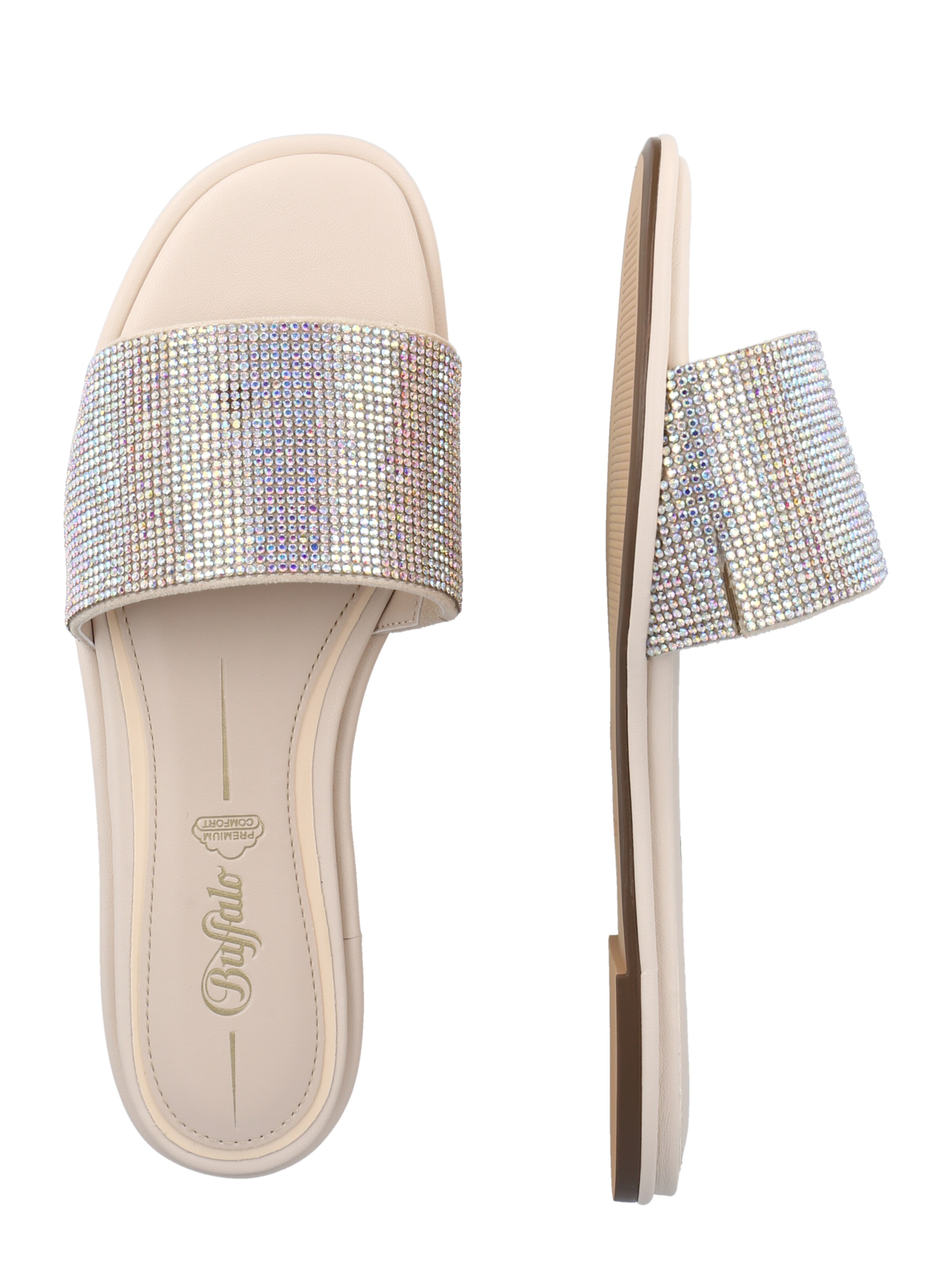 BUFFALO - Sapato aberto 'Riana' em prata