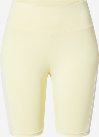 Urban Classics Skinny Leggings in Geel: voorkant