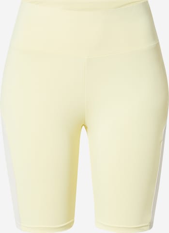 Urban Classics Skinny Leggings in Yellow: front