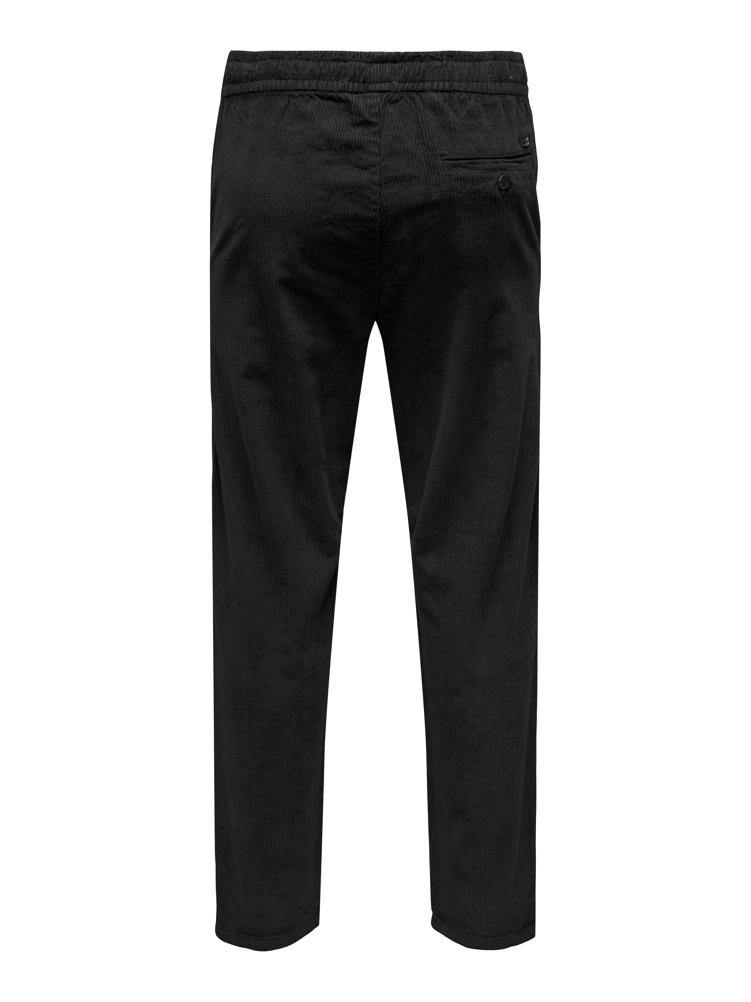 Only & Sons Regular Trousers 'ONSLinus' in Black
