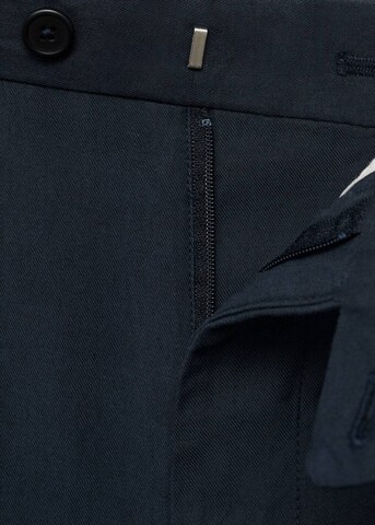 MANGO MAN Tapered Chino Pants 'Ennio' in Blue