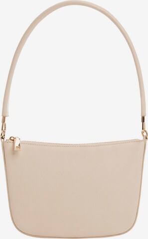 MANGO Schultertasche 'GARRIDO' in Beige: predná strana