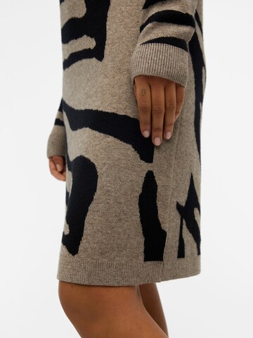 OBJECT Knitted dress 'Ray' in Brown