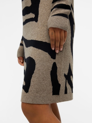 OBJECT Knitted dress 'Ray' in Brown