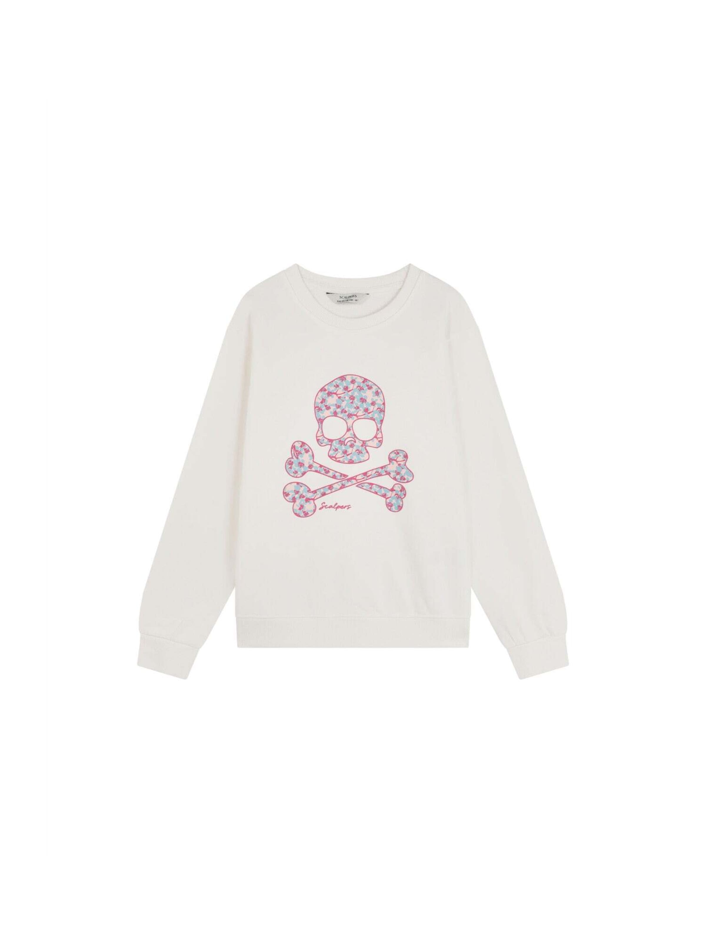 Scalpers Sweatshirt i hvid: forside