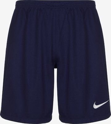 NIKE Workout Pants 'League III' in Blue: front