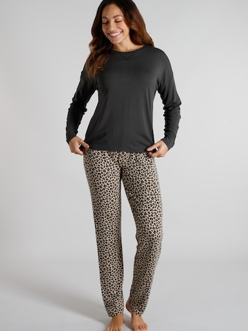 TOM TAILOR - Pijama em castanho: frente