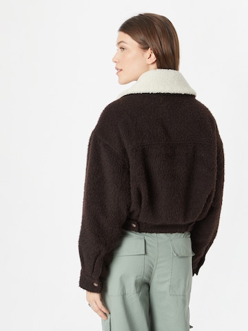 LEVI'S ® Between-season jacket 'Baby Bubble Wool Trucker' in Brown