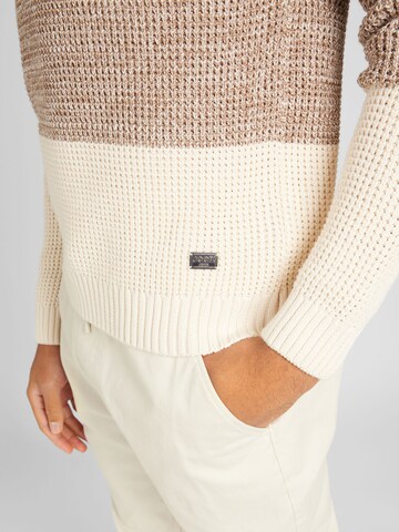 JOOP! Jeans Sweater 'Arvino' in Brown