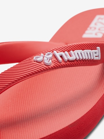 Claquettes / Tongs Hummel en rouge