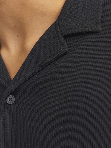 JACK & JONES Regular fit Button Up Shirt 'VALENCIA' in Black