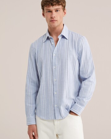 WE FashionRegular Fit Košulja - plava boja: prednji dio