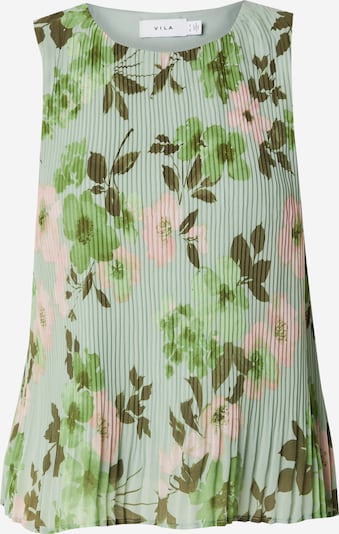 VILA Toppi värissä vihreä / minttu / tummanvihreä / roosa, Tuotenäkymä