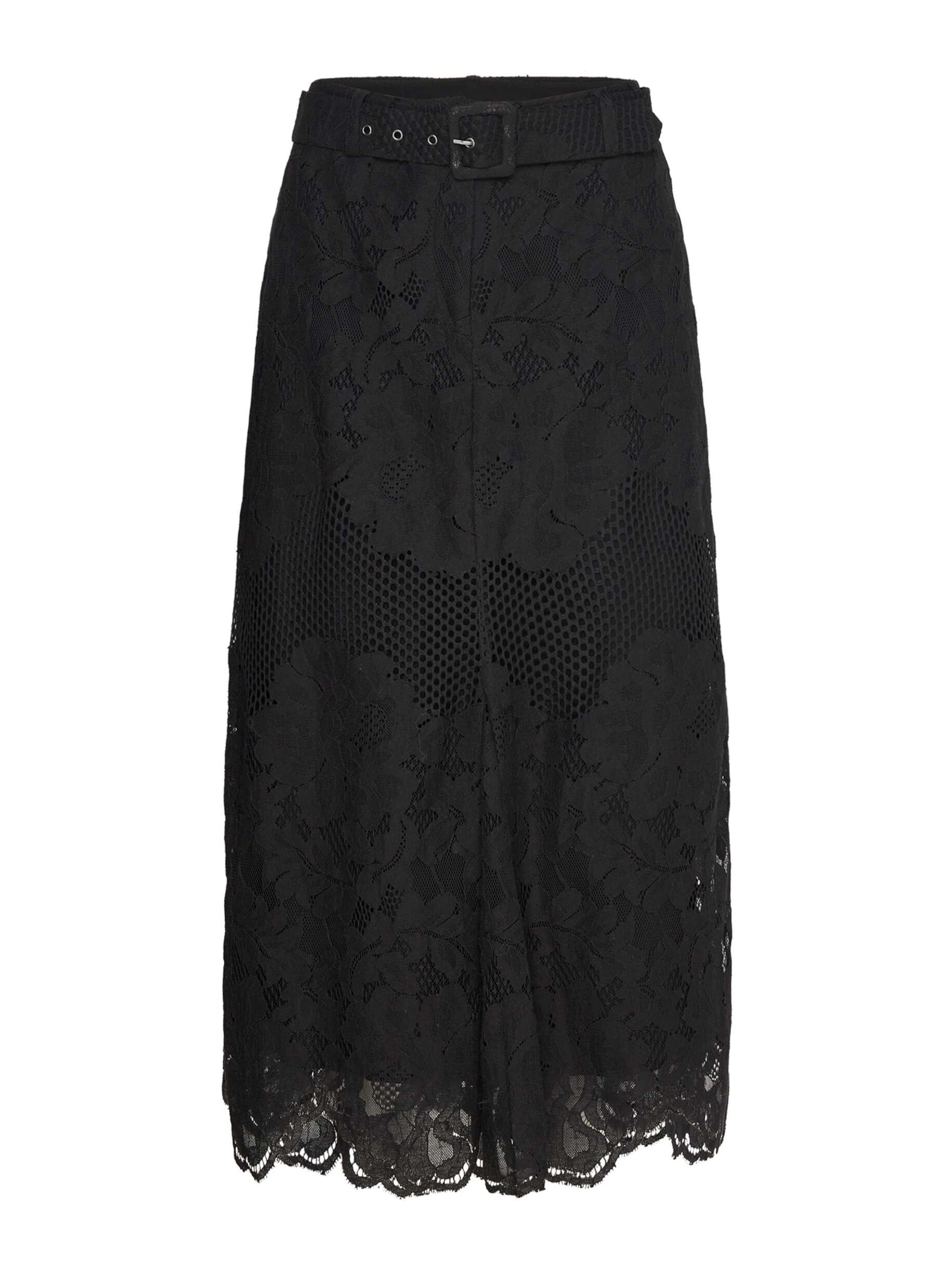 rosemunde - Saia &#x27;Havana&#x27; em preto: frente