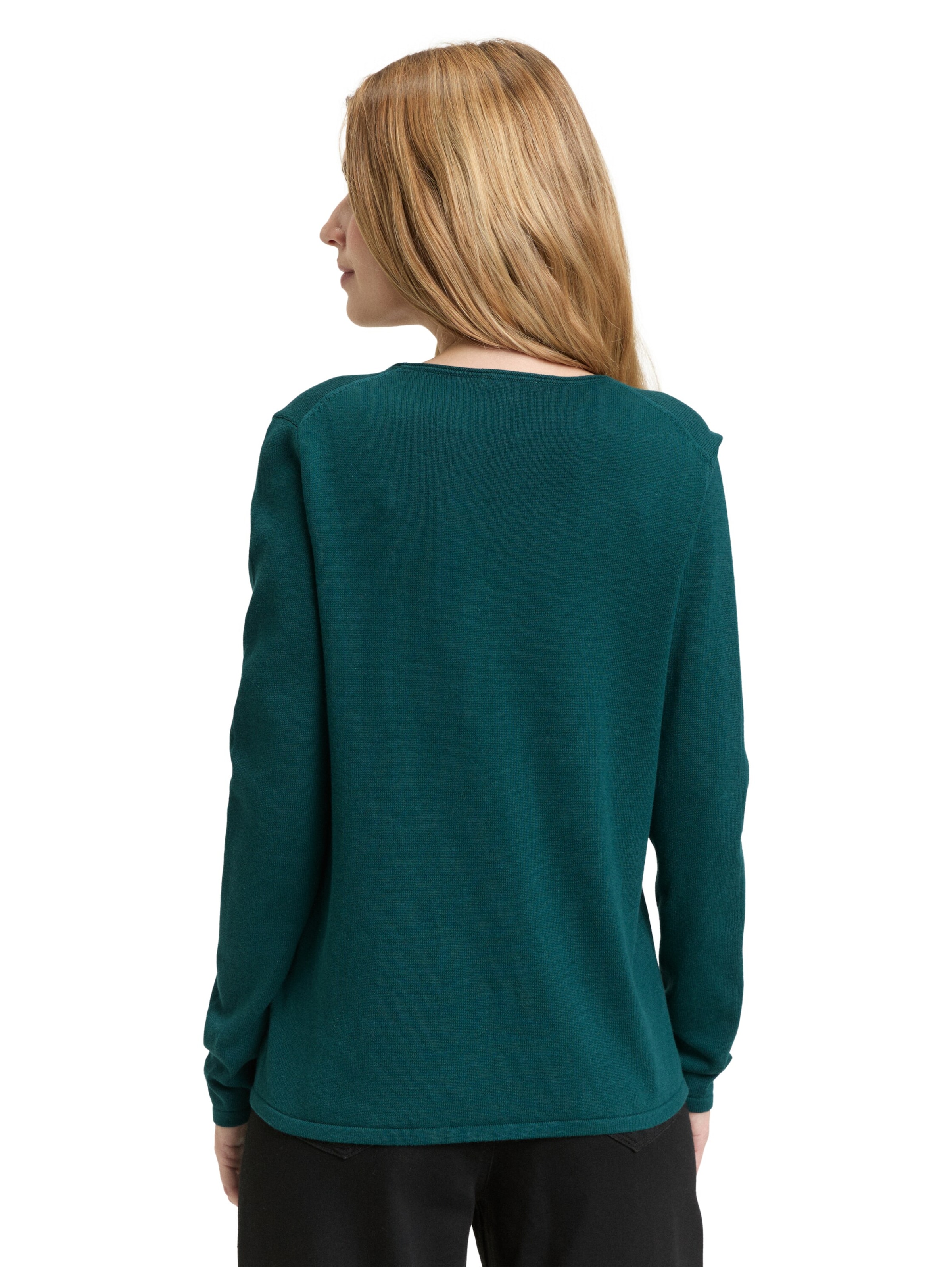 TOM TAILOR Sweater in Green