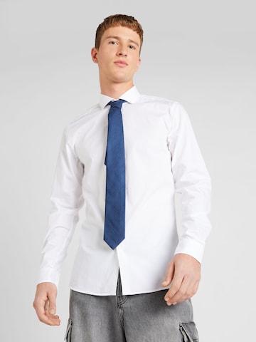 HUGO Red Slim fit Button Up Shirt 'Erriko' in White: front