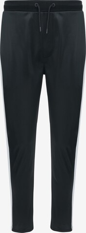 Coupe slim Pantalon 'Joshua' Threadbare en noir : devant