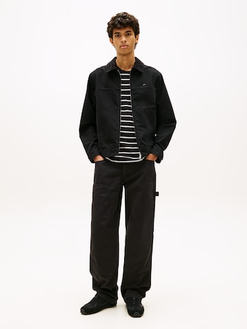 Tommy Jeans Prehodna jakna | črna barva