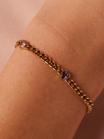 Lucardi Armband 'Herz' in Goud