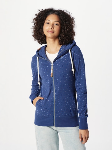 Ragwear Zip-Up Hoodie 'PAYA' in Blue: front